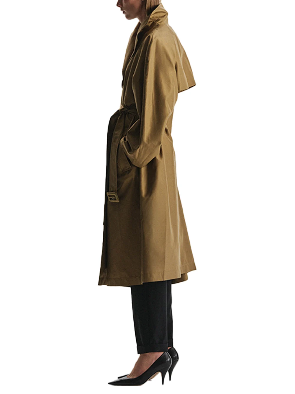 The Row Amapola Coat Sandy Buff - Image 4