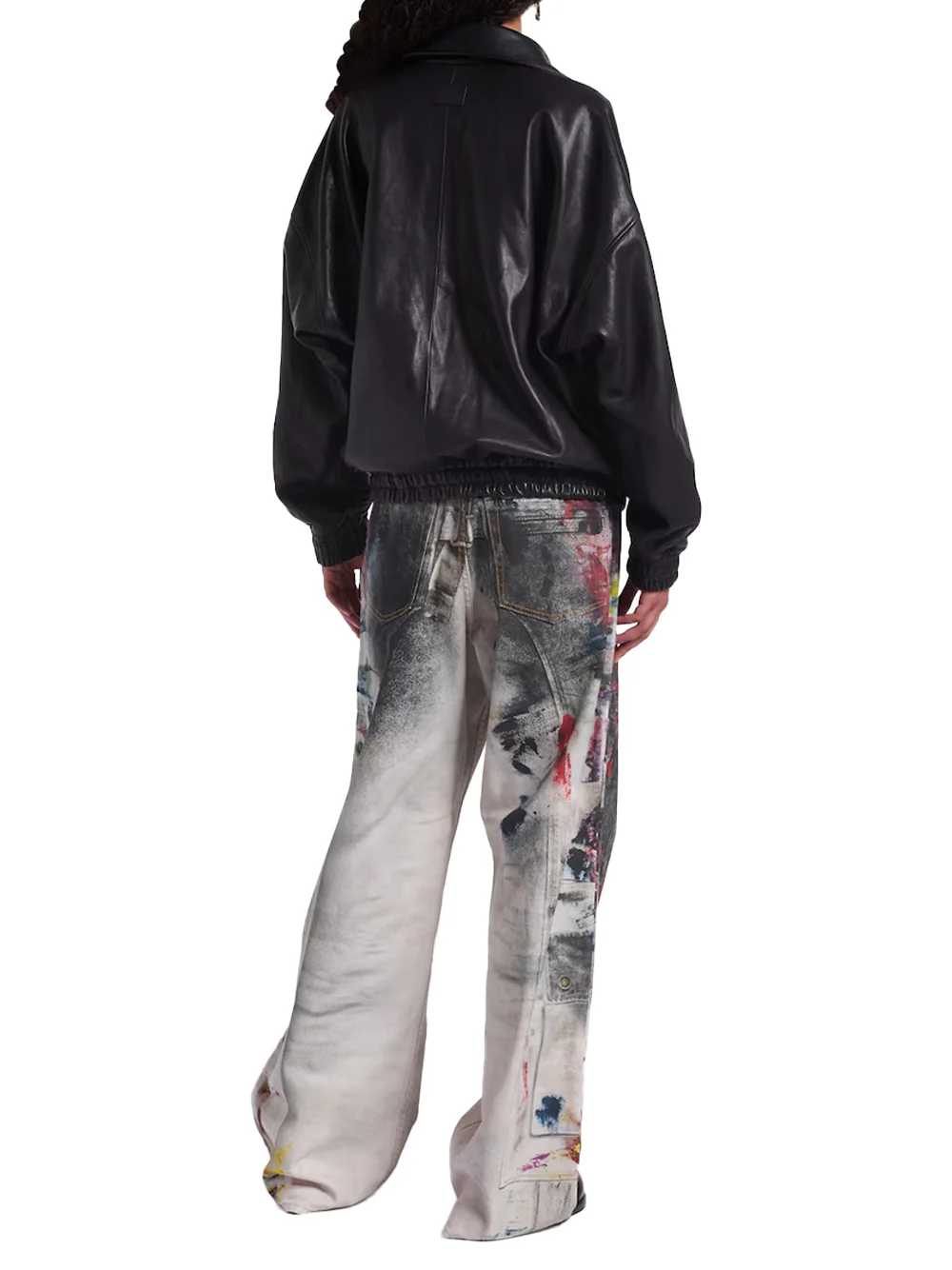 Acne Studios Women Leather Jacket Black - Image 6