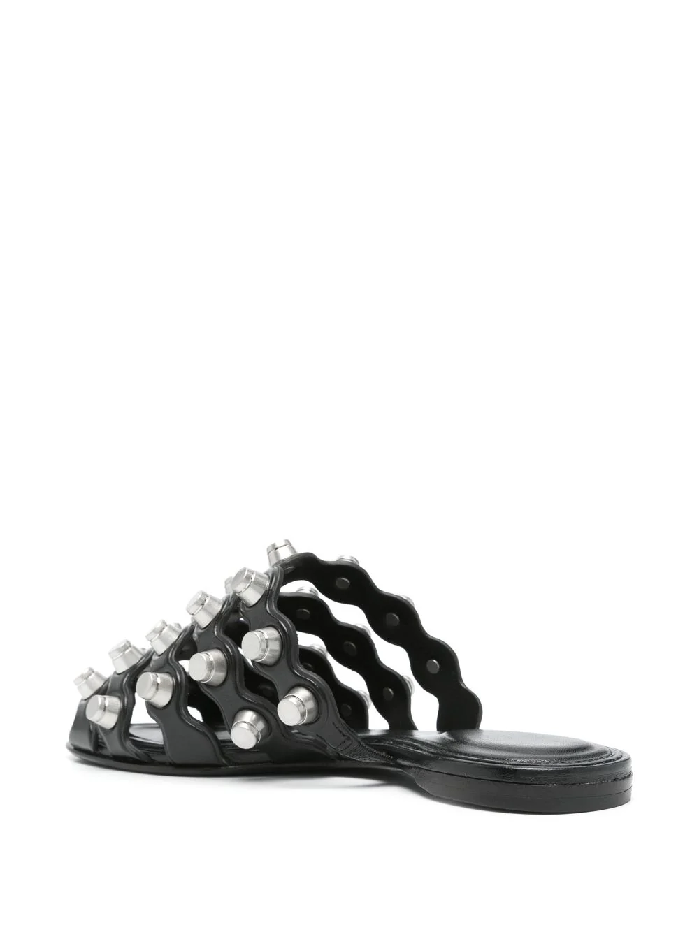 Alexander Wang Rexa Cage Sliders Black - Image 3