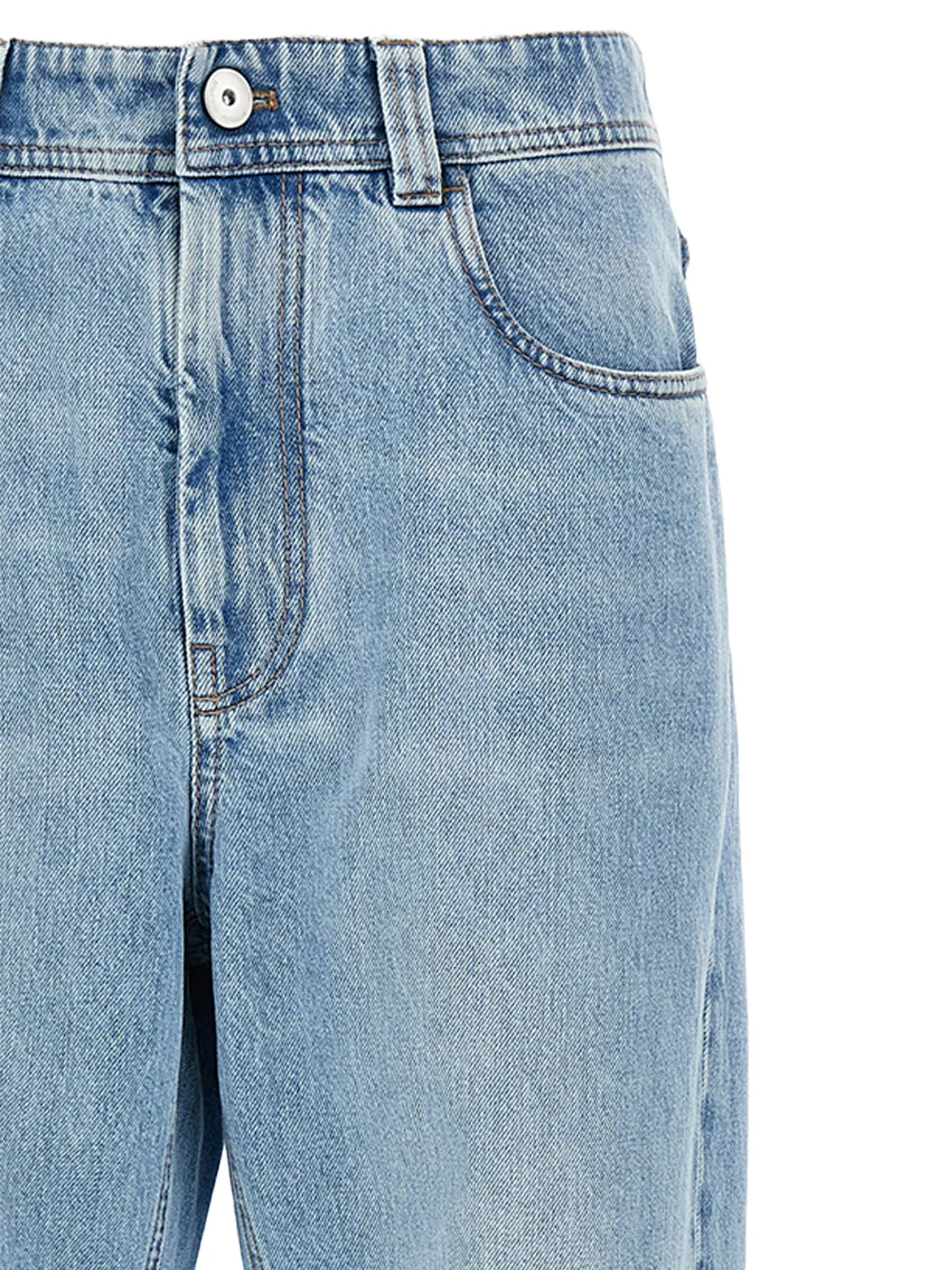 Brunello Cucinelli Women denim trousers L.blue - Image 4