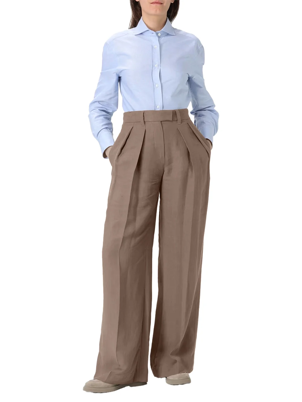 Brunello Cucinelli Sartorial Trousers Brown - Image 2
