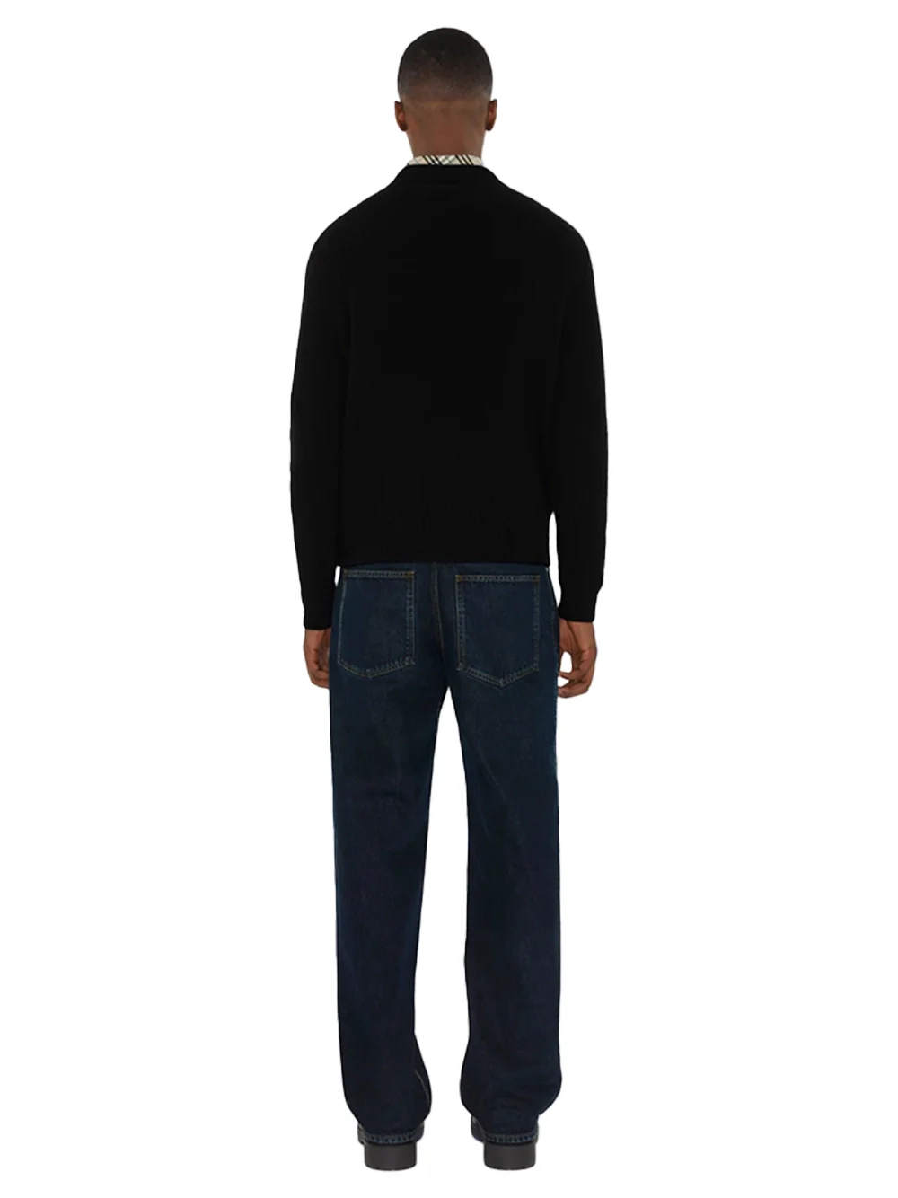 Burberry Men EKD Cashmere Jumper Black - Image 4