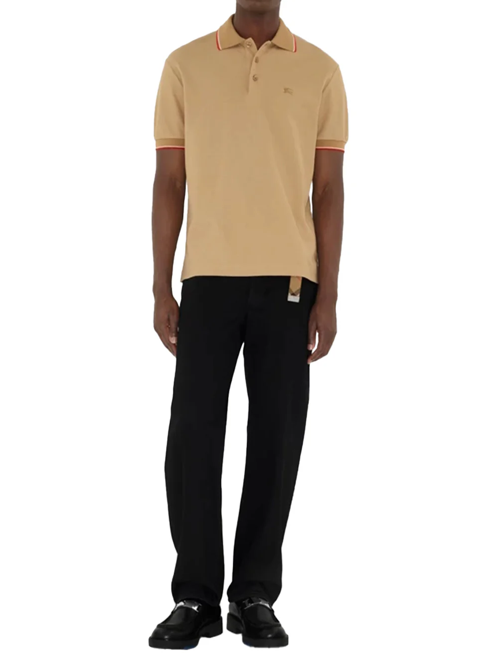 Burberry Men logo polo shirt Flax - Image 3
