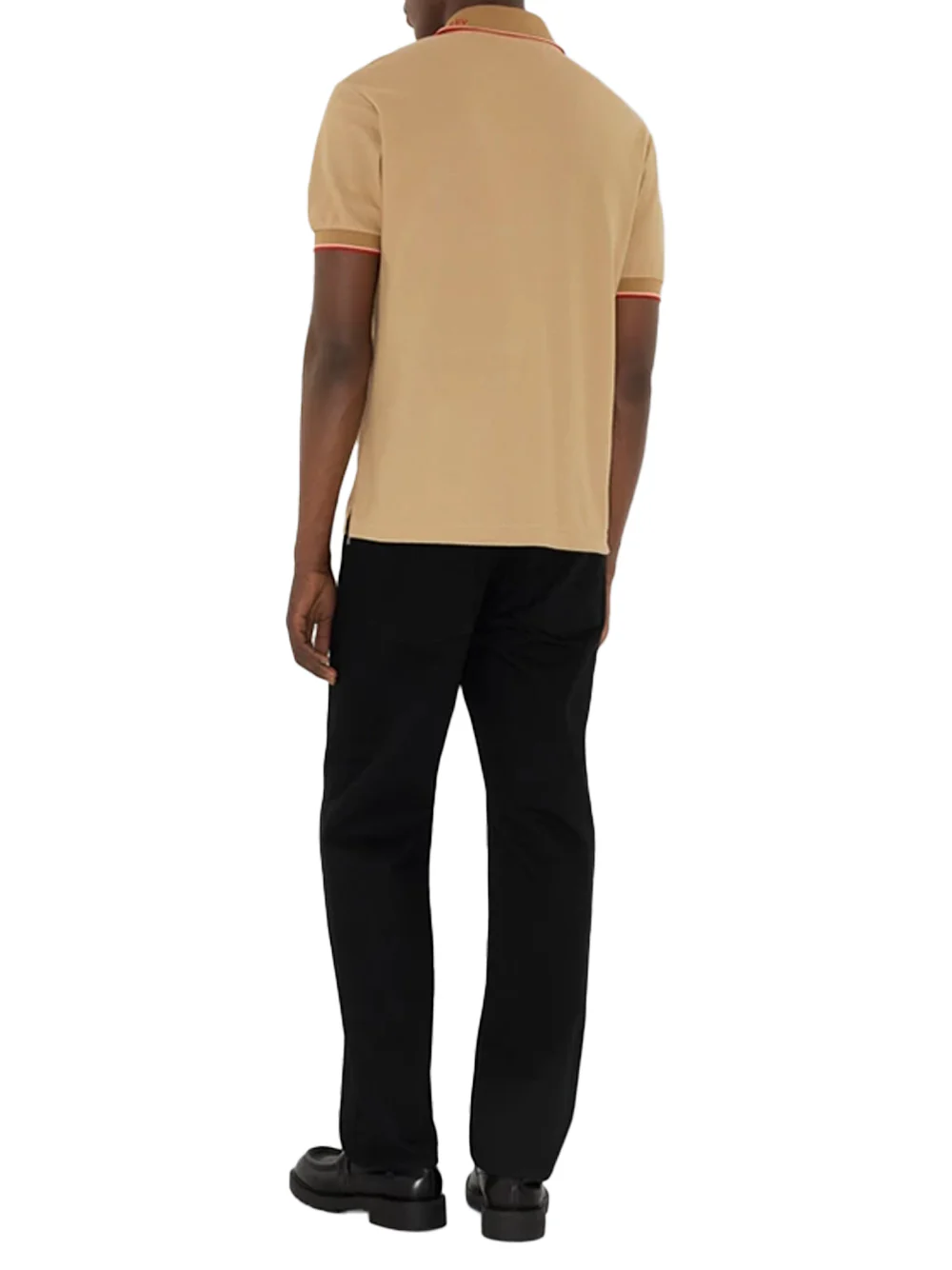 Burberry Men logo polo shirt Flax - Image 4