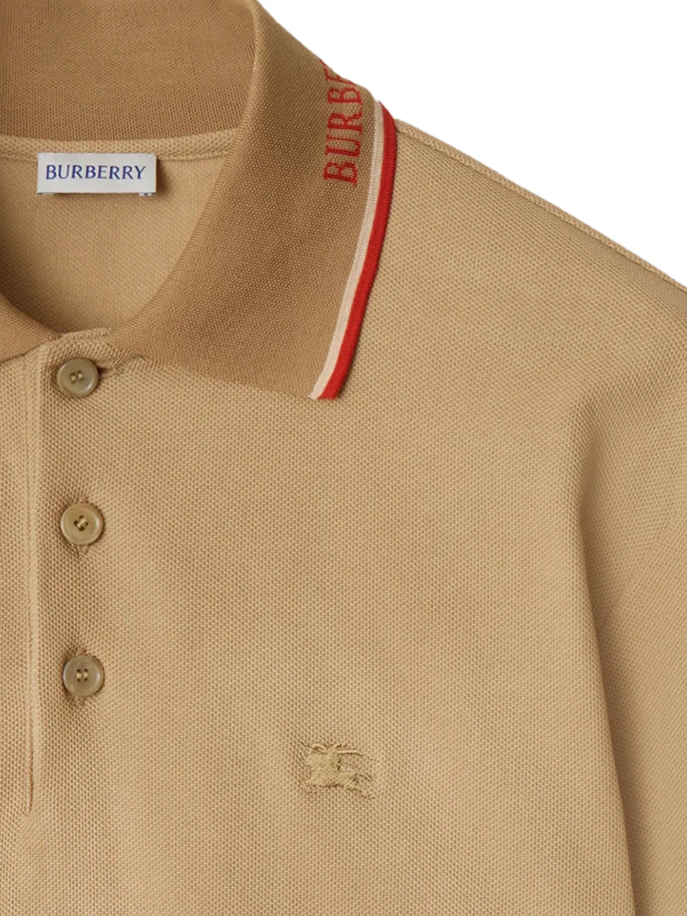 Burberry Men logo polo shirt Flax - Image 5