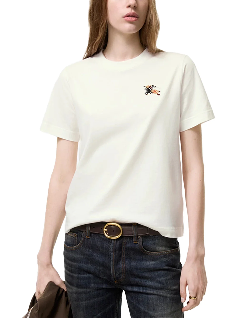 Burberry Woman Frankie T-Shirt Chalk - Image 2