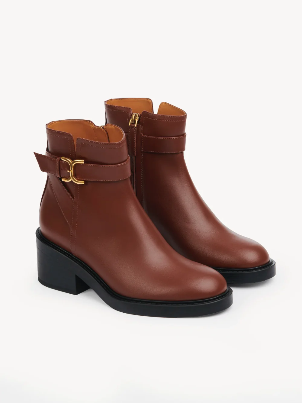 Chloé Marcie Ankle Boots Tan - Image 4