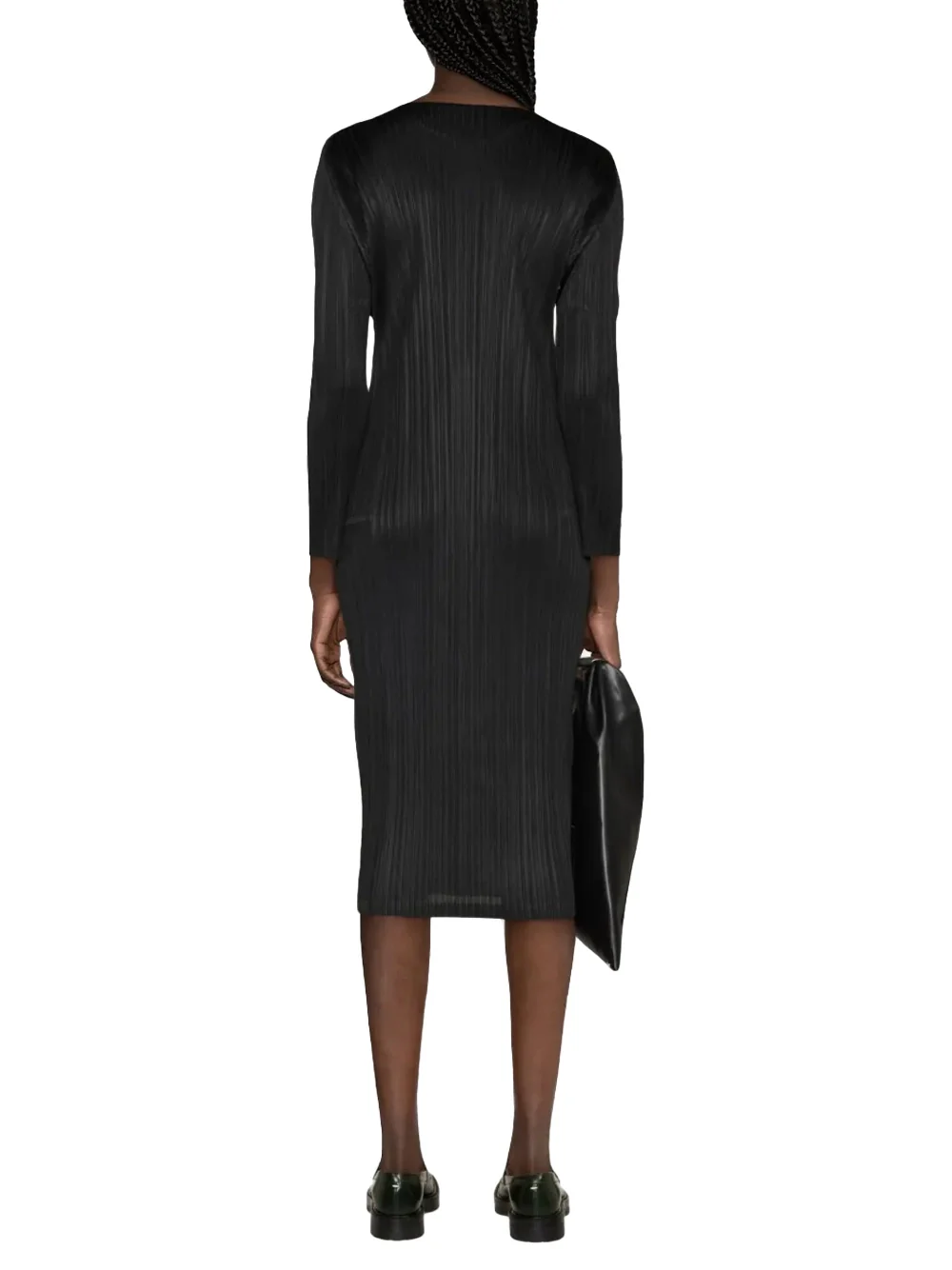 Issey Miyake Pleats Please Dress Black - Image 5