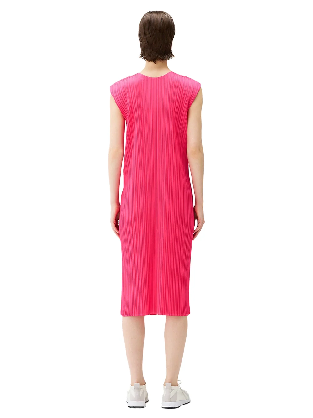 Issey Miyake Pleats Please Monthly Colors June Dress Bright Pink - Image 5