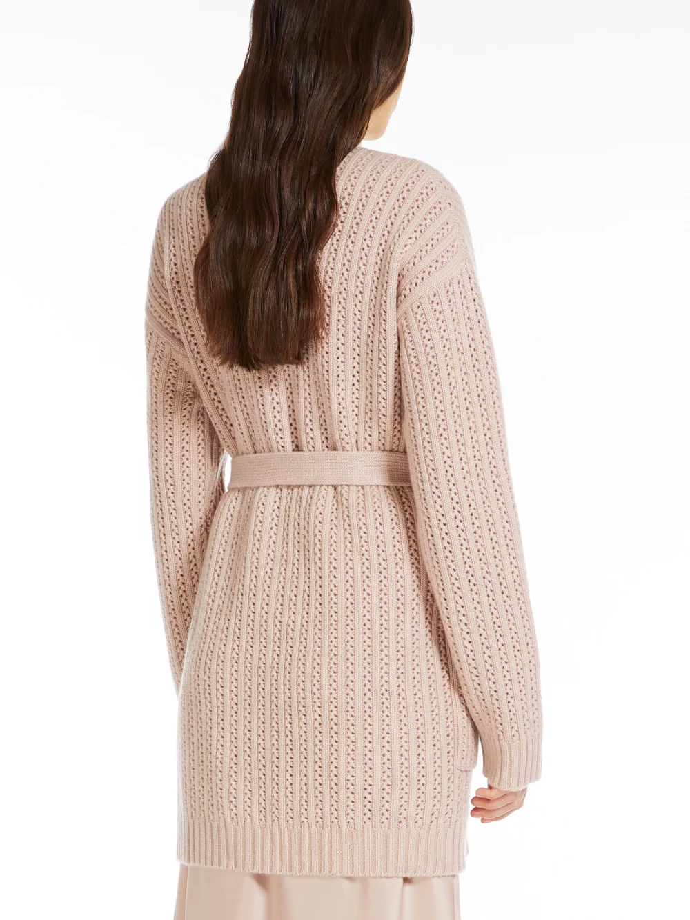 Max Mara Balzac Wool & Cashmere Cardigan Powder - Image 5