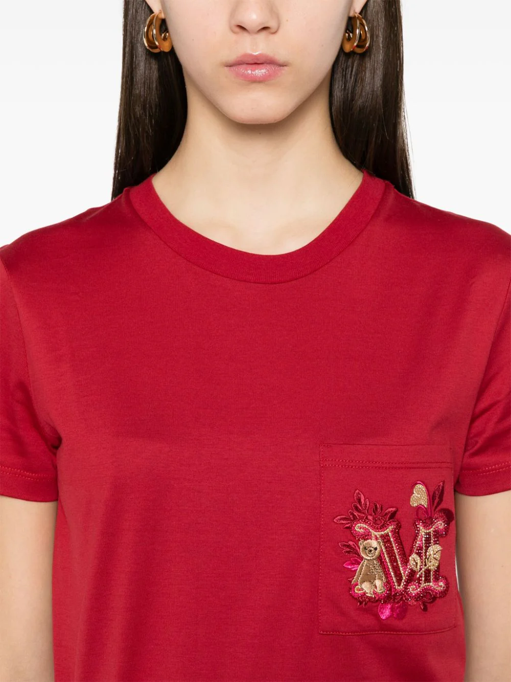 Max Mara Nunzio T-Shirt Red - Image 4