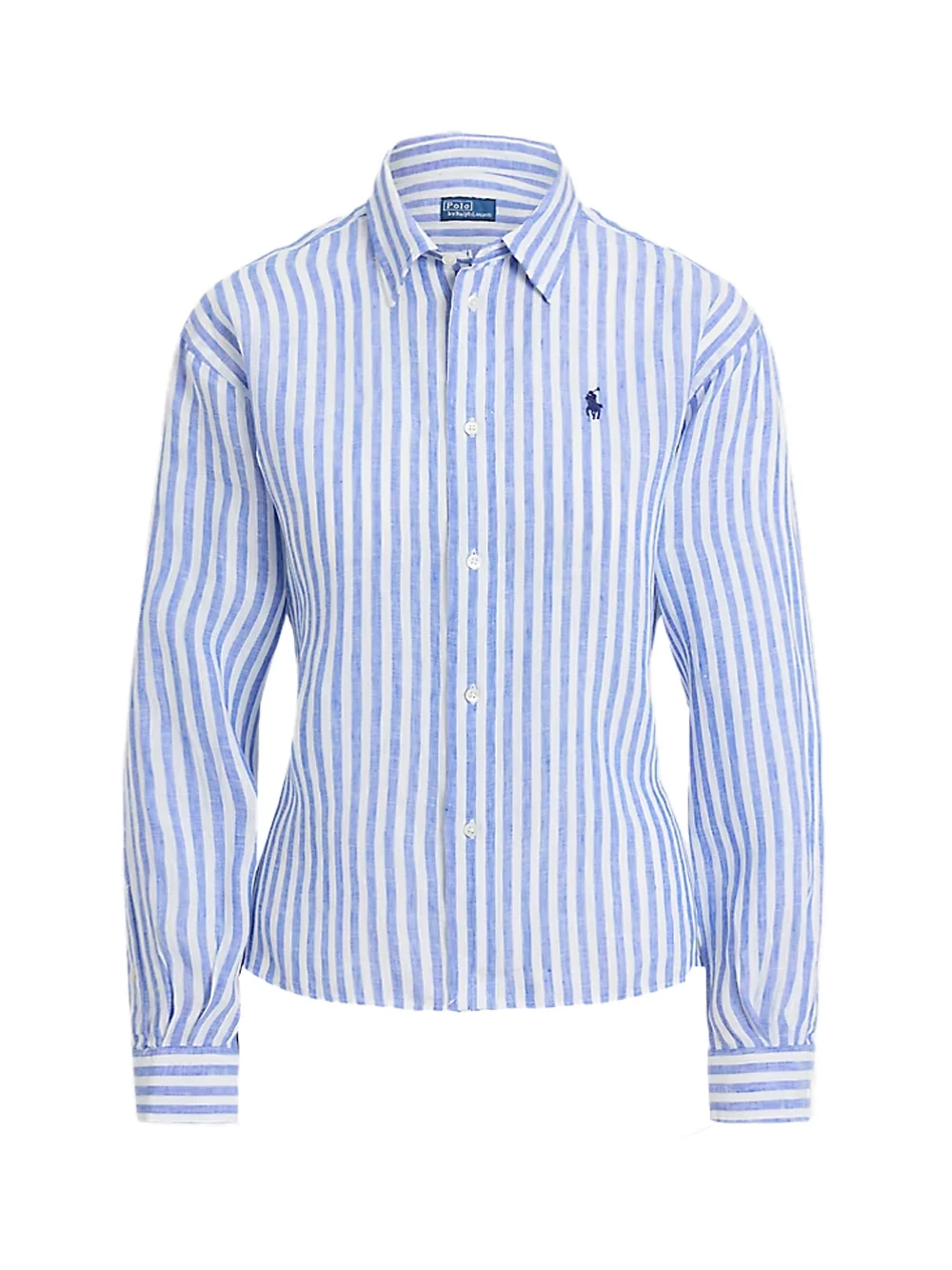 Ralph Lauren Linen Shirt Blue/White - Image 2