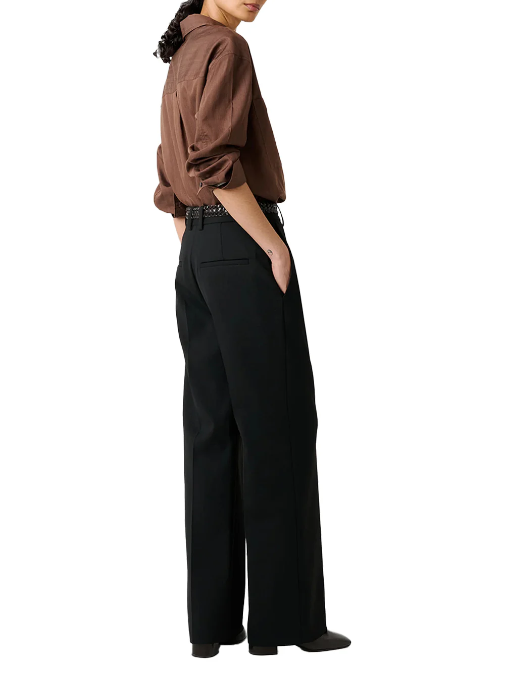 Studio Nicholson Leto Stripe Shirt Brown - Image 6
