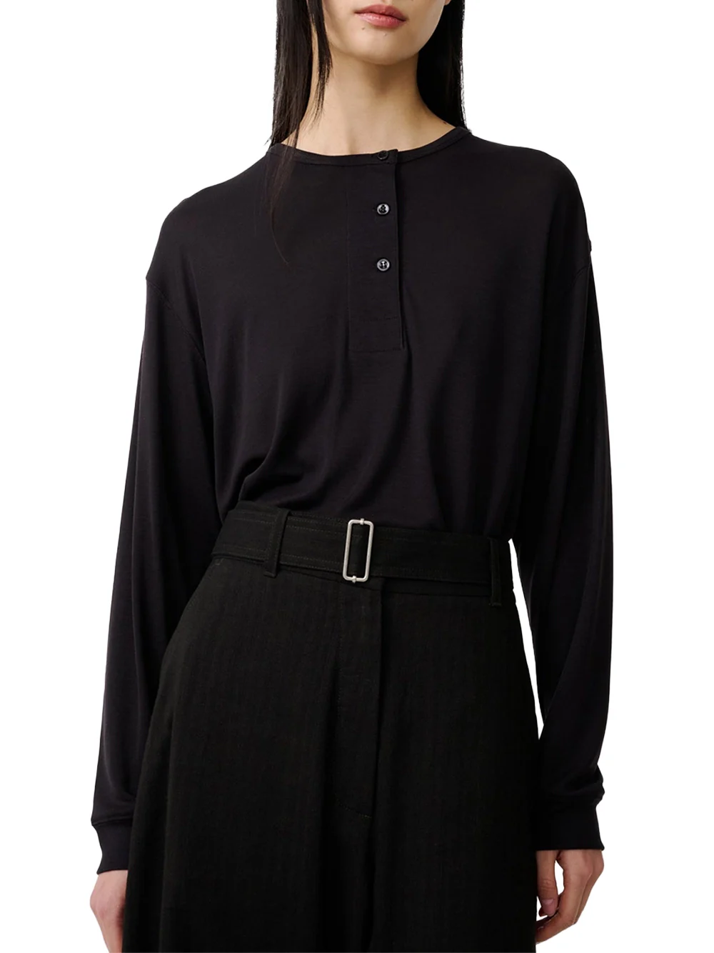 Studio Nicholson Rutas Jersey Black Grape - Image 4