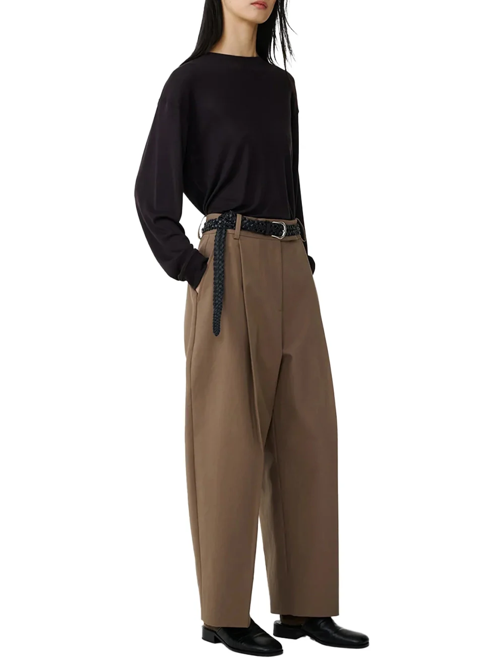 Studio Nicholson Simmons Top Black Grape - Image 4