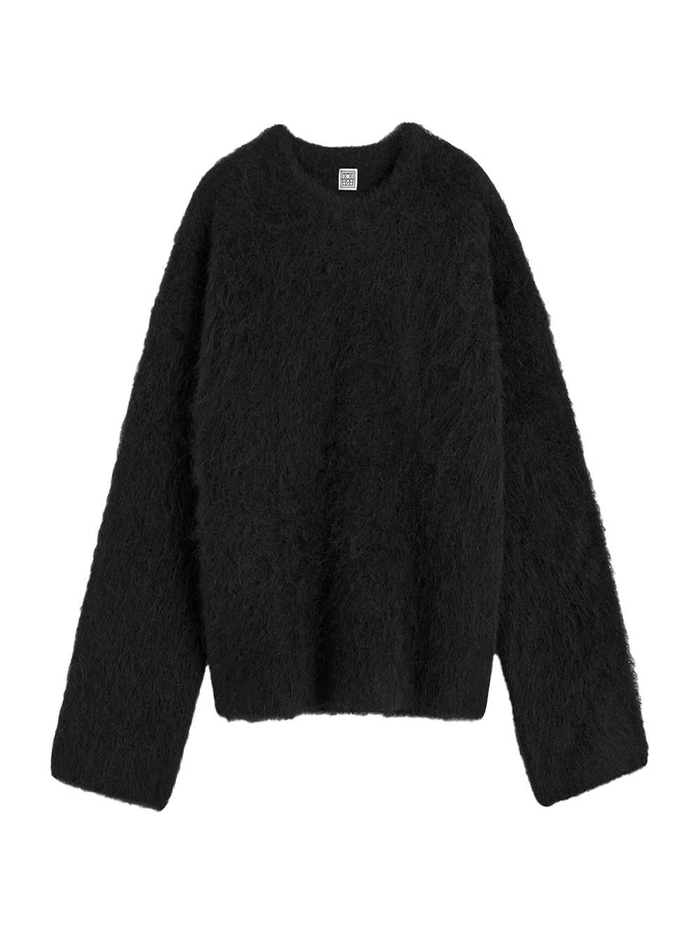 Toteme Boxy Alpaca Jumper Black - Image 3