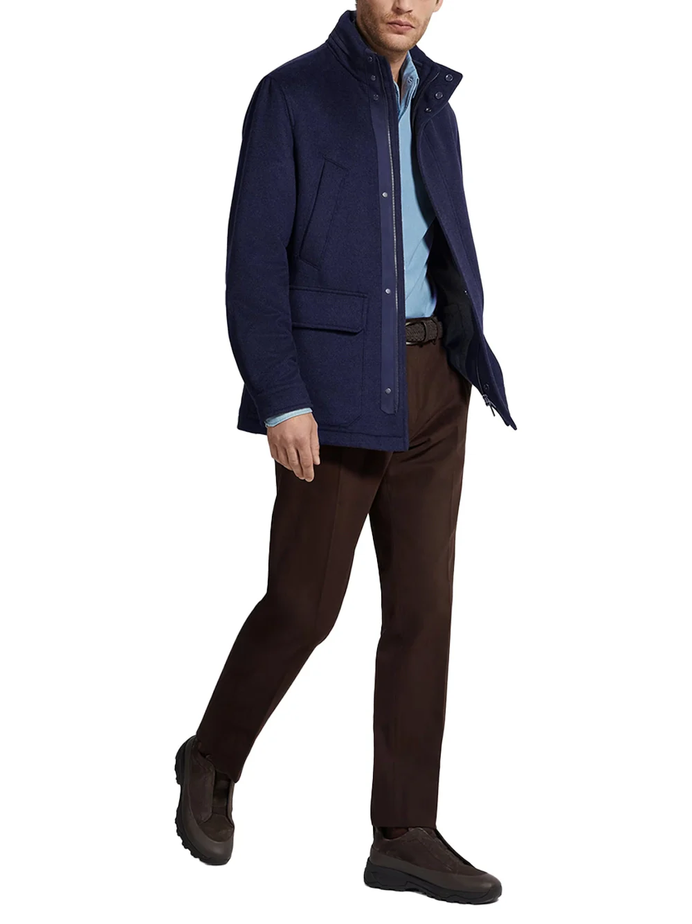 Zegna Cashmere Jacket Navy - Image 2
