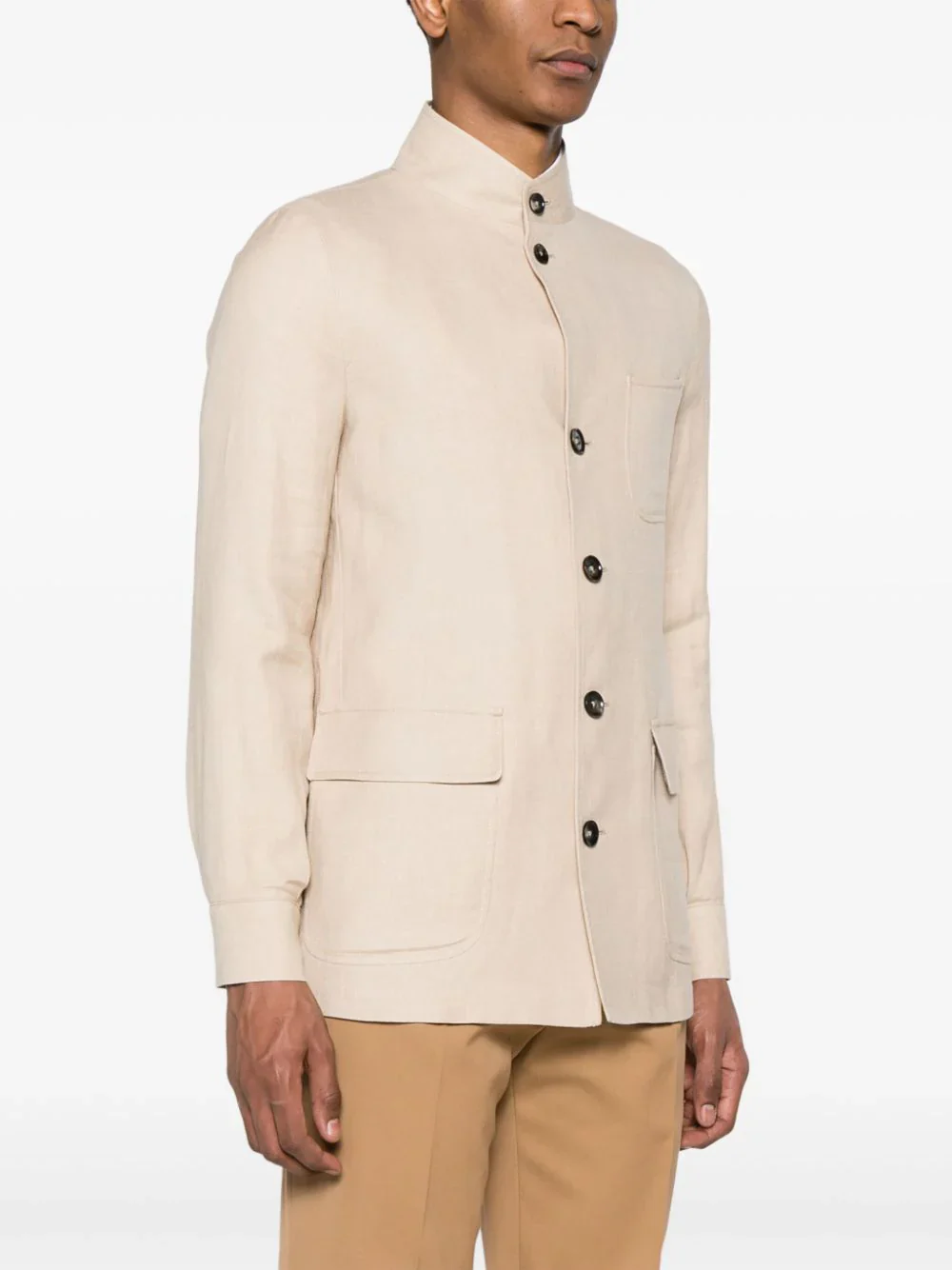 Zegna Linen-Blend Shirt Jacket - Image 3
