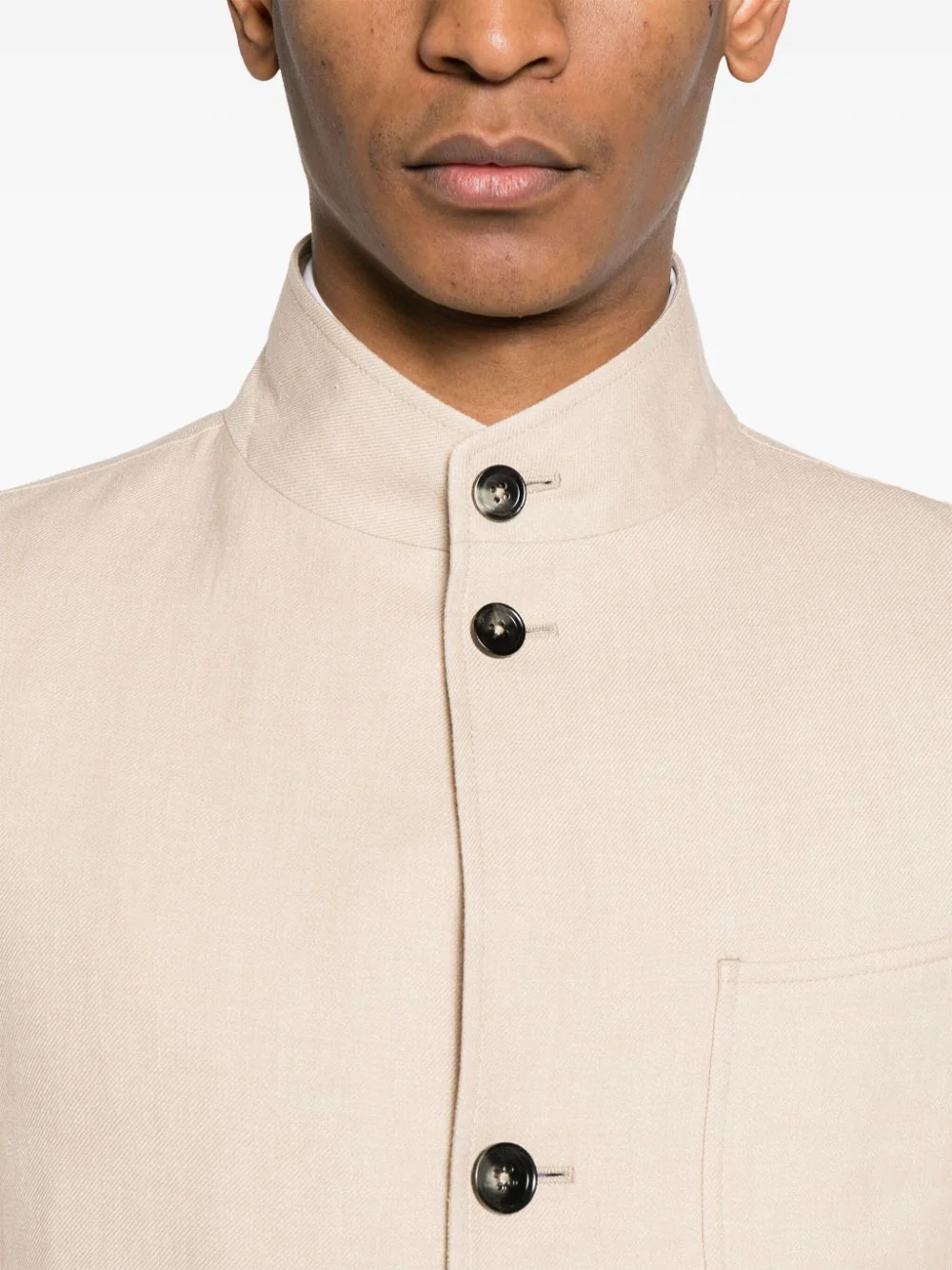 Zegna Linen-Blend Shirt Jacket - Image 4