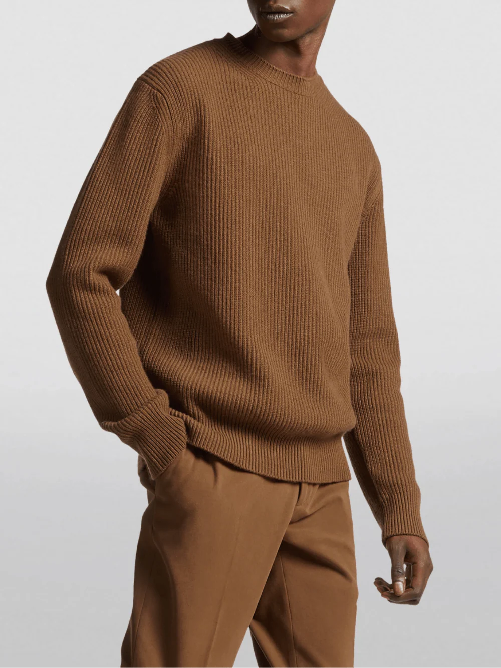 Zegna Men Oasi Cashmere Sweater Brown - Image 3